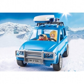 Playmobil Χιονισμένο Σαλέ - Όχημα 4x4 με Mπαγκαζιέρα (9281)
