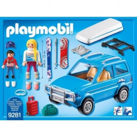 Playmobil Χιονισμένο Σαλέ - Όχημα 4x4 με Mπαγκαζιέρα (9281)