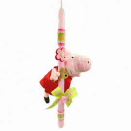 Χειροποίητη Πασχαλινή Λαμπάδα Πέππα - Peppa Pig 20εκ κόκκινη (25.47)Χειροποίητη Πασχαλινή Λαμπάδα Πέππα - Peppa Pig 20εκ κόκκινη (25.47)