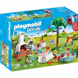 Playmobil Μοντέρνο Σπίτι - Πάρτυ στον Κήπο με barbecue (9272)