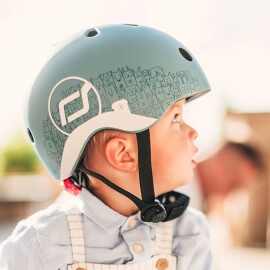 Σετ Scoot & Ride Πατίνι Highwaykick 1 Push & Κράνος XXS Reflective Steel