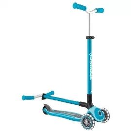 Πατίνι Globber Scooter Αναδιπλούμενο Master Lights Aqua (663-100)