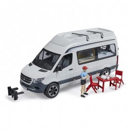 Bruder - Βαν Mercedes Benz Sprinter Camper με Οδηγό και Εξοπλισμό (02672)