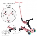 Πατίνι - Περπατούρα 3σε1 Globber Scooter Go-Up Active Lights Pastel Pink (749-310)