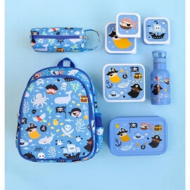 Σετ 4 Δοχεία Φαγητού Lunch & Snack Box Pirates - A Little Lovely Company (SBSEPI80)