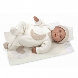 Μωρό με Ήχους και Κουβέρτα "Lois" Μπέζ 45 cm