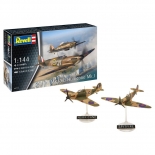 Σετ Πολεμικά Αεροπλάνα Suprmarine Spitfire Mk.Ia & Hawker Hurricane Mk.I  1/144 - Revell (03771)