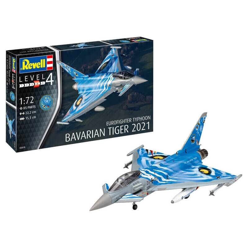 Πολεμικό Αεροπλάνο Eurofighter Typhoon The Bavarian Tiger 2021 1/72 - Revell (03818)Πολεμικό Αεροπλάνο Eurofighter Typhoon The Bavarian Tiger 2021 1/72 - Revell (03818)