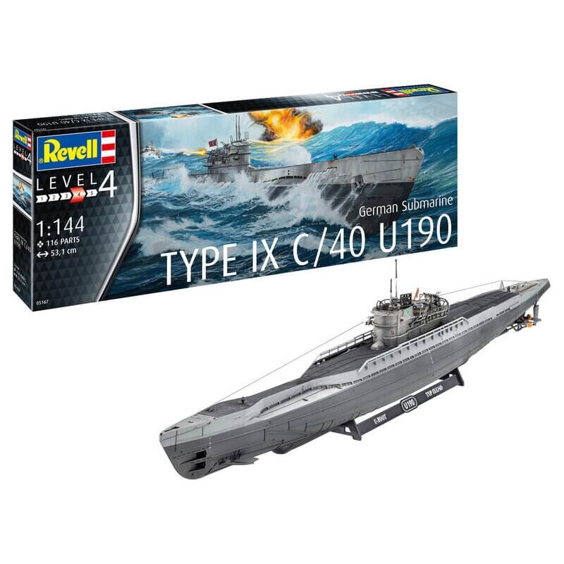 Πολεμικό Υποβρύχιο German Submarine Type IX C/40 1/144 - Revell (05177)Πολεμικό Υποβρύχιο German Submarine Type IX C/40 1/144 - Revell (05177)