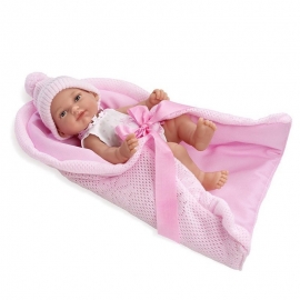 Μωρό με Υπνόσακο Κουβερτάκι "Pillines" Ρόζ 26cm