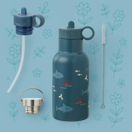 Παγούρι-Θερμός Shark από Ανοξείδωτο Ατσάλι 350ml - Fresk (FD300-88)