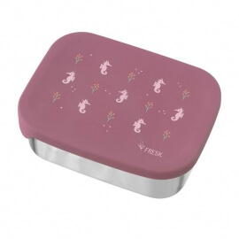 Δοχείο Φαγητού Lunchbox με Καπάκι Σιλικόνης Seahorse - Fresk (FD600-16)