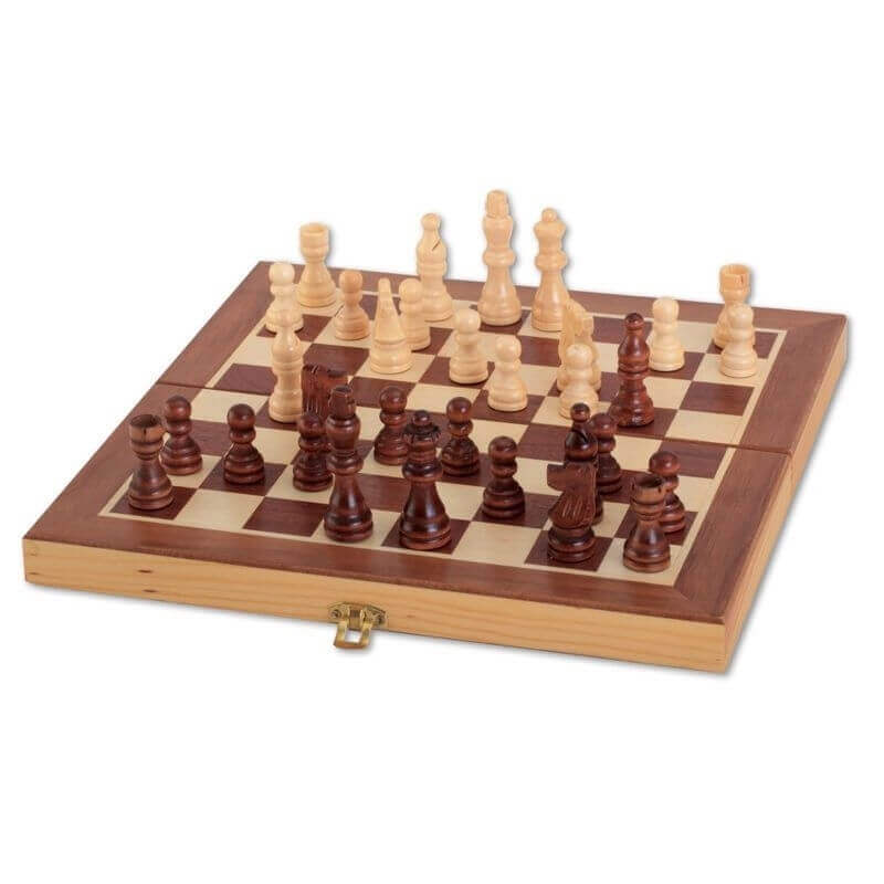Σκάκι με Ξύλινα Πιόνια 29x29 εκ - Natural Games (61203800)