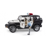 Bruder - Jeep Wrangler Αστυνομίας 4x4 με Φιγούρα, Φως & Ήχο (02526)