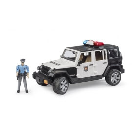 Bruder - Jeep Wrangler Αστυνομίας 4x4 με Φιγούρα, Φως & Ήχο (02526)