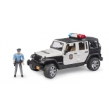 Bruder - Jeep Wrangler Αστυνομίας 4x4 με Φιγούρα, Φως & Ήχο (02526)