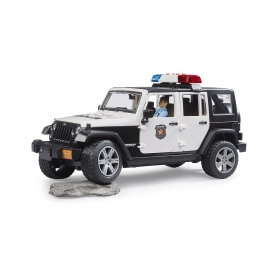 Bruder - Jeep Wrangler Αστυνομίας 4x4 με Φιγούρα, Φως & Ήχο (02526)
