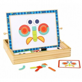Ξύλινος Μαγνητικός Πίνακας 2 Όψεων - Tooky Toy (TF849)