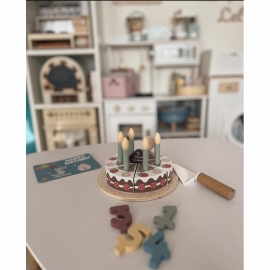 Ξύλινη Τούρτα Γενεθλίων 18τμχ - Tooky Toy (TH544B)