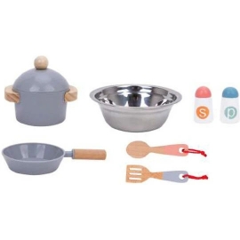 Ξύλινη Κουζίνα Παιδική με Κουζινικά - Tooky Toy (TJ250)