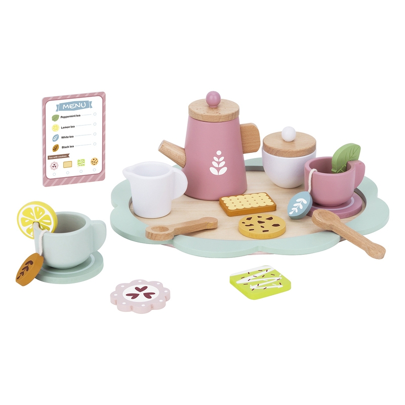 Ξύλινο Σετ Τσαγιού με Αξεσουάρ  - Tooky Toy (TJ271)Ξύλινο Σετ Τσαγιού με Αξεσουάρ  - Tooky Toy (TJ271)