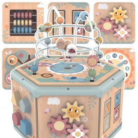 Ξύλινος Κύβος Δραστηριοτήτων 7σε1 - Tooky Toy (TK261N)