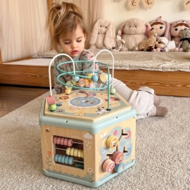 Ξύλινος Κύβος Δραστηριοτήτων 7σε1 - Tooky Toy (TK261N)