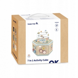 Ξύλινος Κύβος Δραστηριοτήτων 7σε1 - Tooky Toy (TK261N)