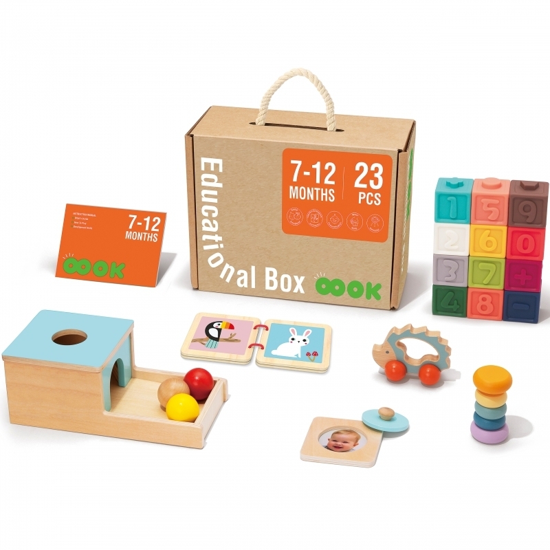 Κουτί Εκπαιδευτικών Παιχνιδιών Montessori 7-12 μηνών - Tooky Toy (TK751)