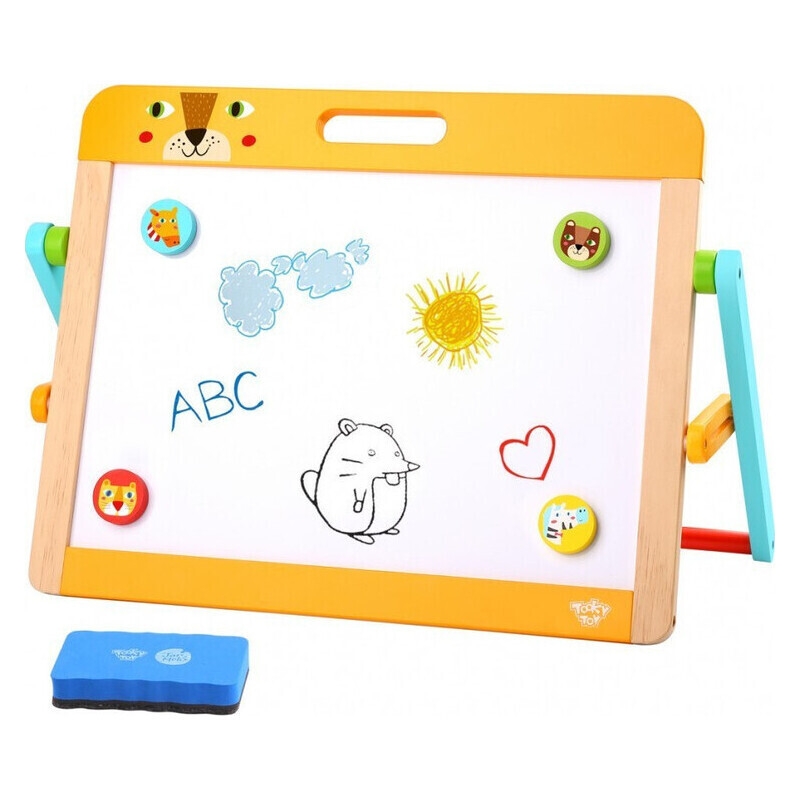 Πίνακας Επιτραπέζιος Ξύλινος 2 Όψεων - Tooky Toy (TL112)Πίνακας Επιτραπέζιος Ξύλινος 2 Όψεων - Tooky Toy (TL112)