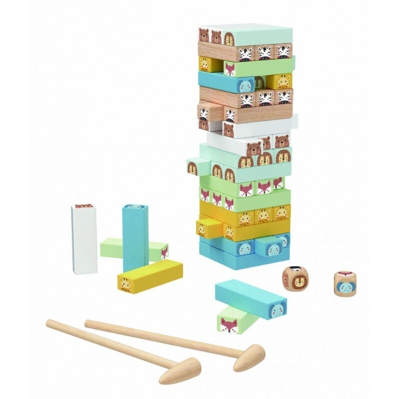 Ξύλινο Jenga Παιχνίδι Στοίβαξης και Ισορροπίας - Tooky Toy (TY704N)