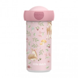 Στεγανό Ποτήρι με Καπάκι 300ml Fairy Garden - Little Dutch (107420065406)