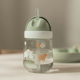 Εκπαιδευτικό Ποτηράκι με Καλαμάκι 300ml Little Farm - Little Dutch (108014065399)