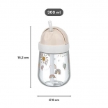 Εκπαιδευτικό Ποτηράκι με Καλαμάκι 300ml Forest Friends - Little Dutch (108014065408)