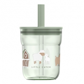 Παιδικό Ποτήρι με Καλαμάκι Mio 250ml Little Farm - Little Dutch (108023065399)