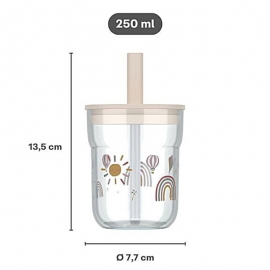 Παιδικό Ποτήρι με Καλαμάκι Mio 250ml Little Farm - Little Dutch (108023065399)
