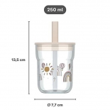 Παιδικό Ποτήρι με Καλαμάκι Mio 250ml Little Farm - Little Dutch (108023065399)
