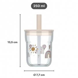 Παιδικό Ποτήρι με Καλαμάκι Mio 250ml Fairy Garden - Little Dutch (108023065406)