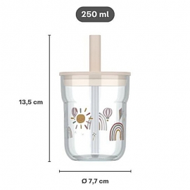 Παιδικό Ποτήρι με Καλαμάκι Mio 250ml Forest Friends - Little Dutch (108023065408)