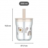 Παιδικό Ποτήρι με Καλαμάκι Mio 250ml Forest Friends - Little Dutch (108023065408)