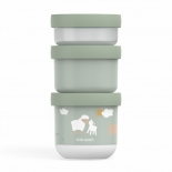 Σετ 3 Στοιβαζόμενα Δοχεία Φαγητού Mio Little Farm - Little Dutch (108034065399)