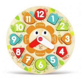 Hape Ξύλινο Ρολόι Παζλ (E1622)