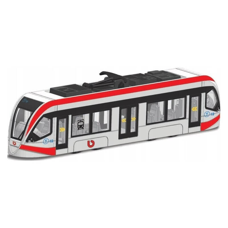Bburago City Tram άσπρο-κόκκινο (32105RD)