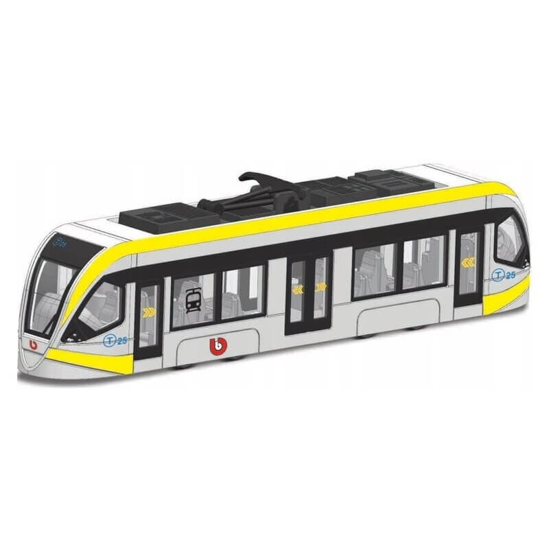 Bburago City Tram άσπρο-κίτρινο (32105YE)
