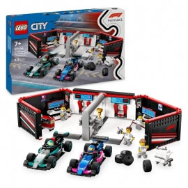 Lego City F1® Garage & Mercedes-Amg & Alpine Cars (60444)