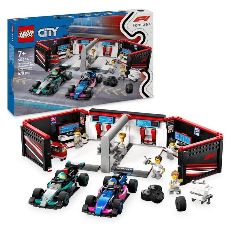 Lego City F1® Garage & Mercedes-Amg & Alpine Cars (60444)Lego City F1® Garage & Mercedes-Amg & Alpine Cars (60444)