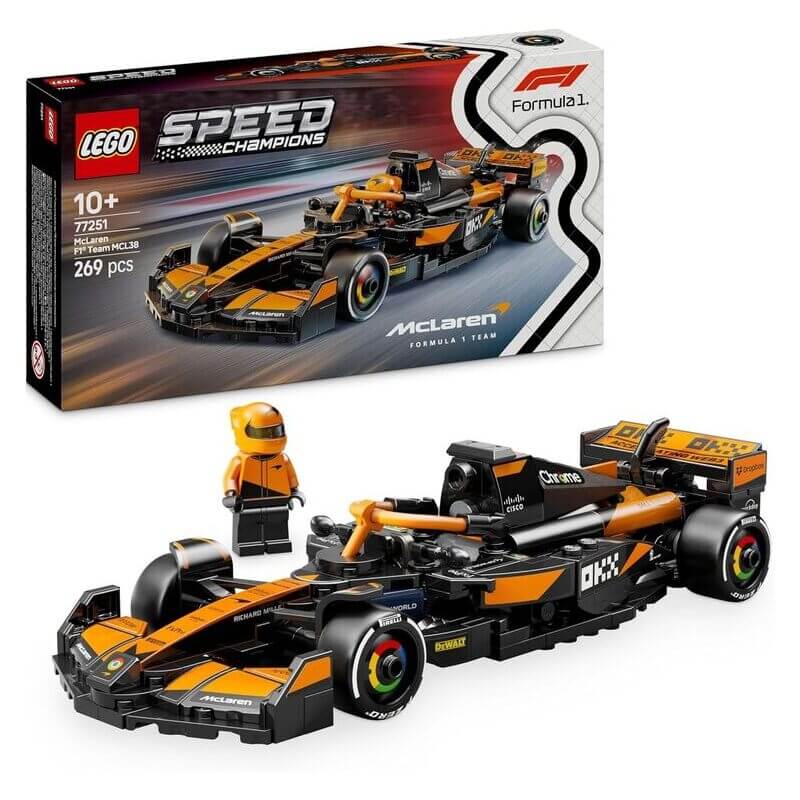 Lego Speed Champions McLaren F1 Team MCL38 Race Car (77251)Lego Speed Champions McLaren F1 Team MCL38 Race Car (77251)