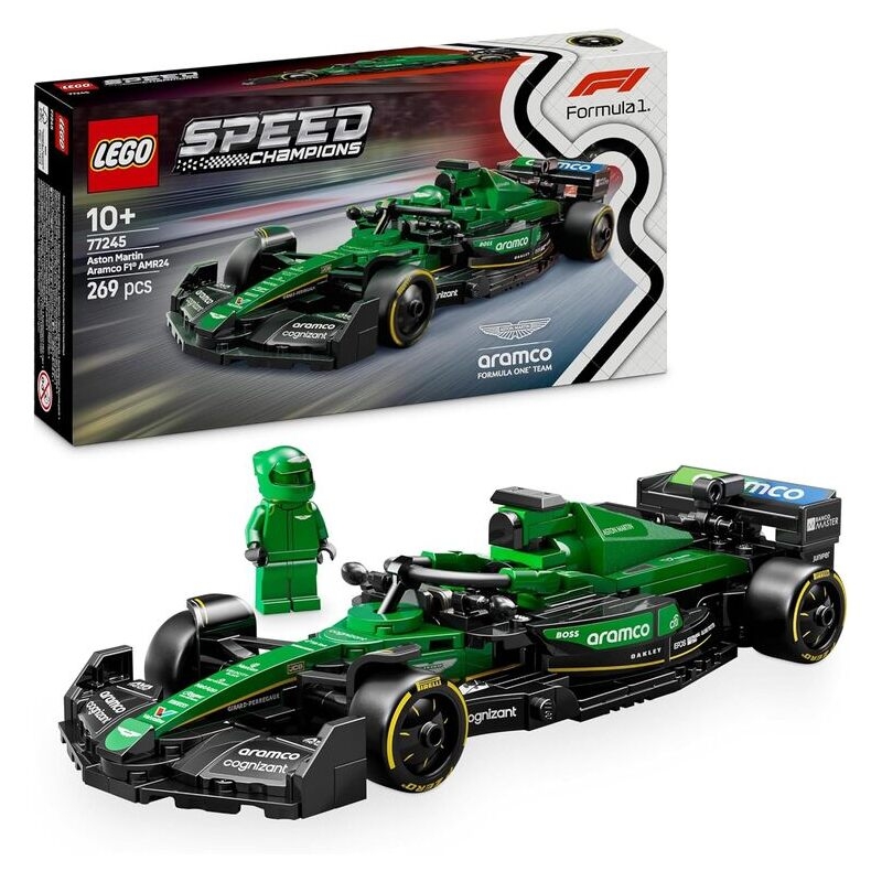 Lego Speed Champions Aston Martin Aramco F1 AMR24 Race Car (77245)Lego Speed Champions Aston Martin Aramco F1 AMR24 Race Car (77245)