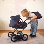 Καρότσι Κούκλας Ruby Dark Blue 2σε1  - Knorrtoys (63130)