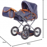 Καρότσι Κούκλας Ruby Dark Blue 2σε1  - Knorrtoys (63130)